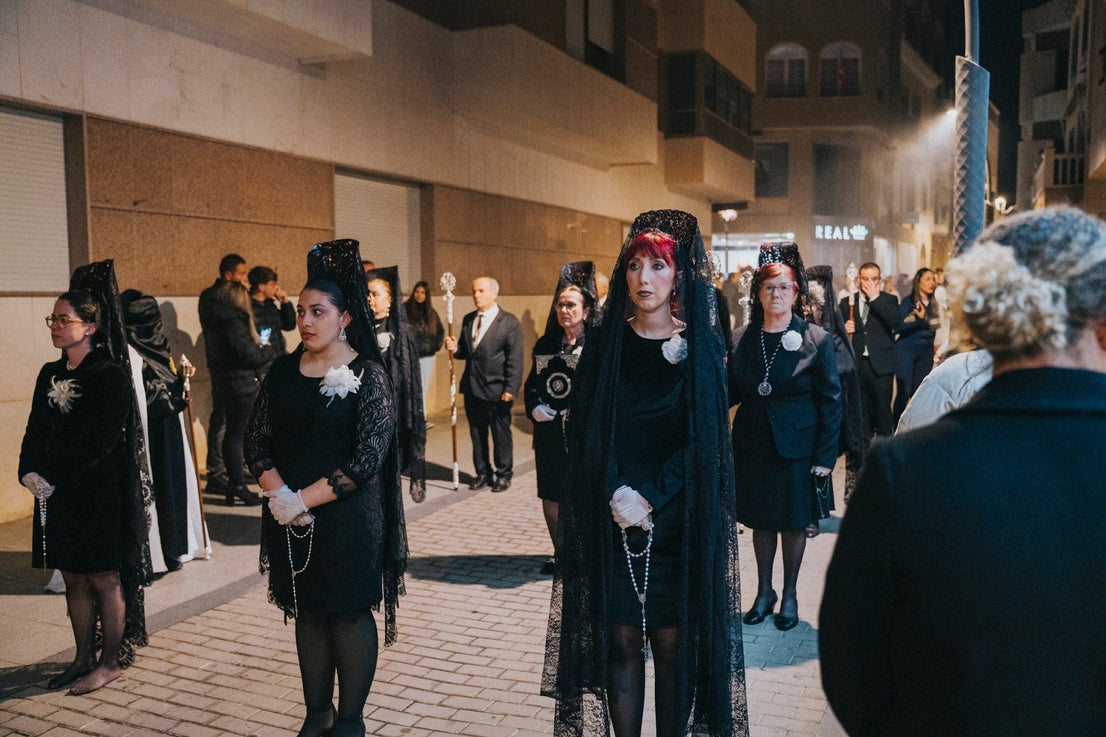 Así se vivió el paso de Nuestro Padre Jesús Nazareno por Roquetas
