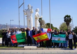 Uno de los momentos de la ruta didáctica por Vícar.