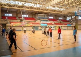 Los mayores realizan actividades en el Pabellón Infanta Cristina.