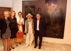 El Castillo de Santa Ana acoge una exposición sobre sus 10 años de muestras