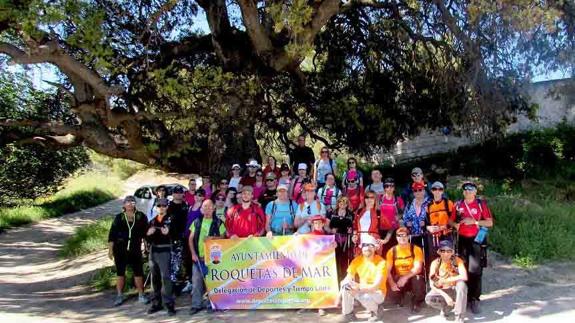La primera de las dos rutas de senderismo en bosques fue todo un éxito