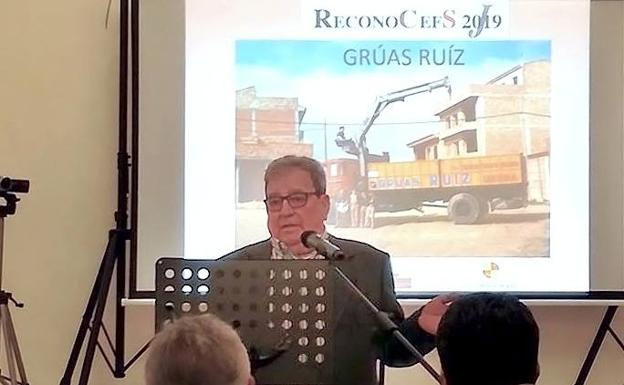 José Ruiz durante el acto.