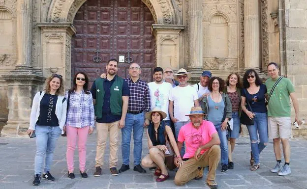 Sanfrutos ejerció de anfitrión de sus compañeros en una reciente visita a Úbeda.