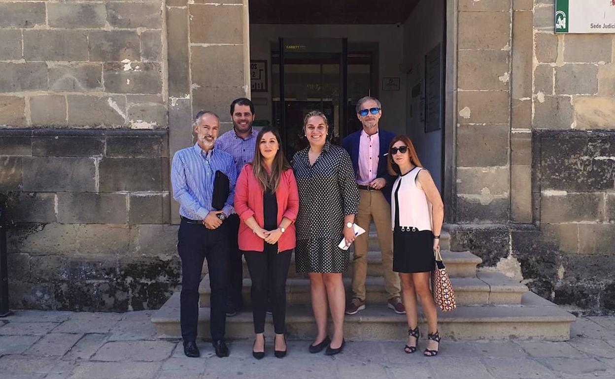 Visita de la delegada a los juzgados.