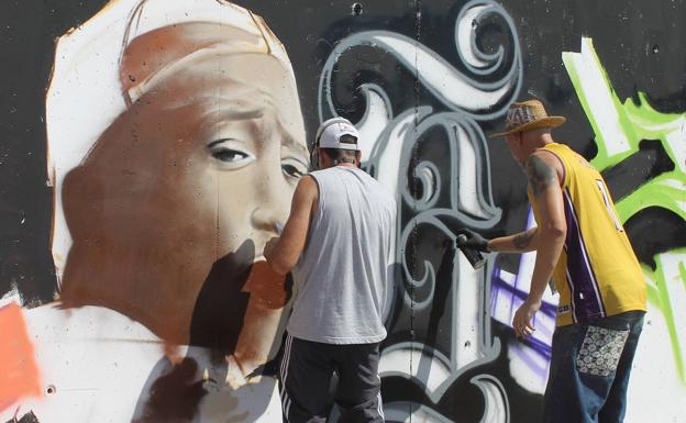 El grafiti también fue protagonista.