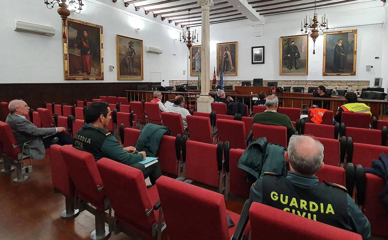 Reunión de los integrantes del Plan de Emergencia Municipal.