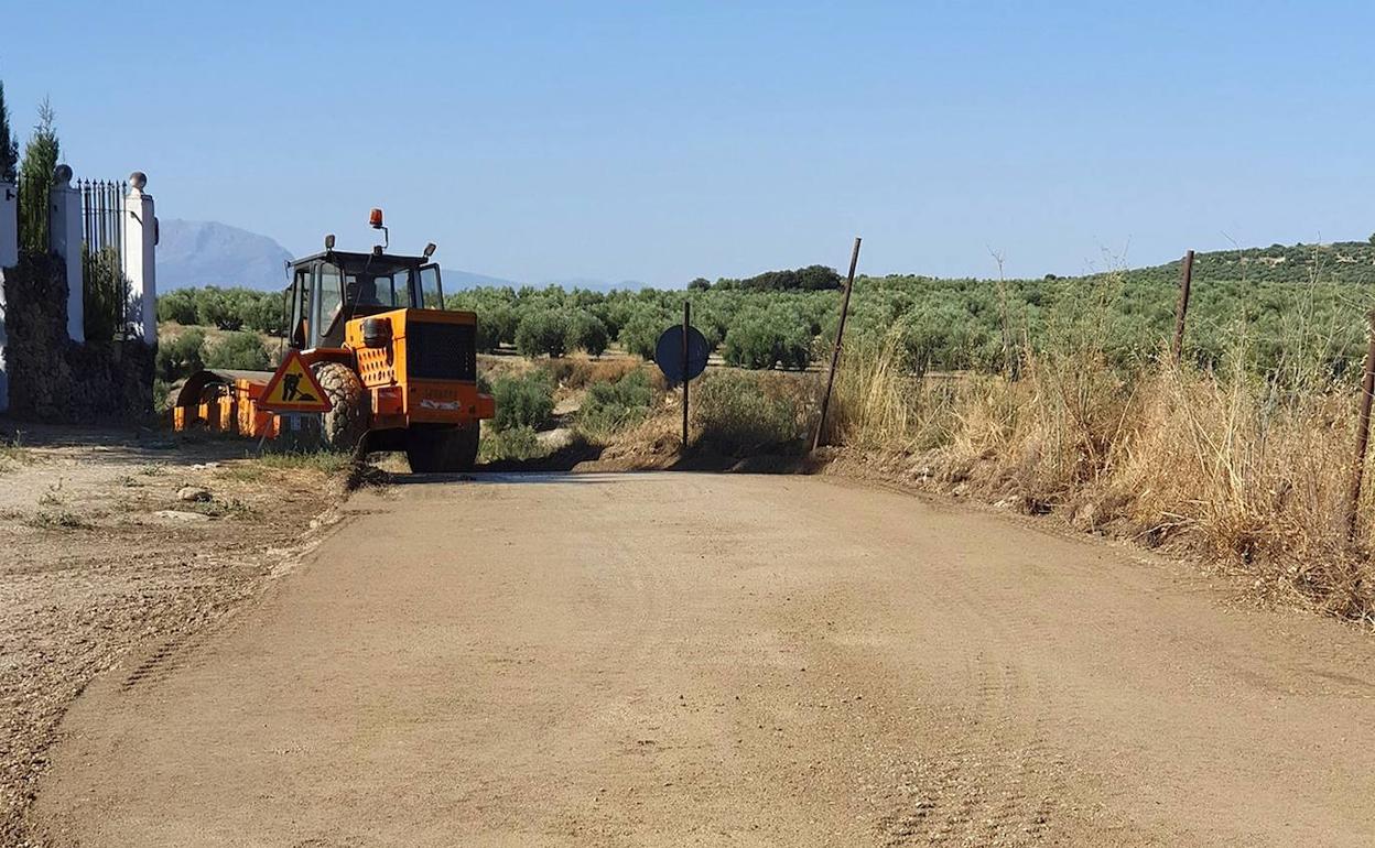 Comienzan las obras en el camino rural del Quejigal