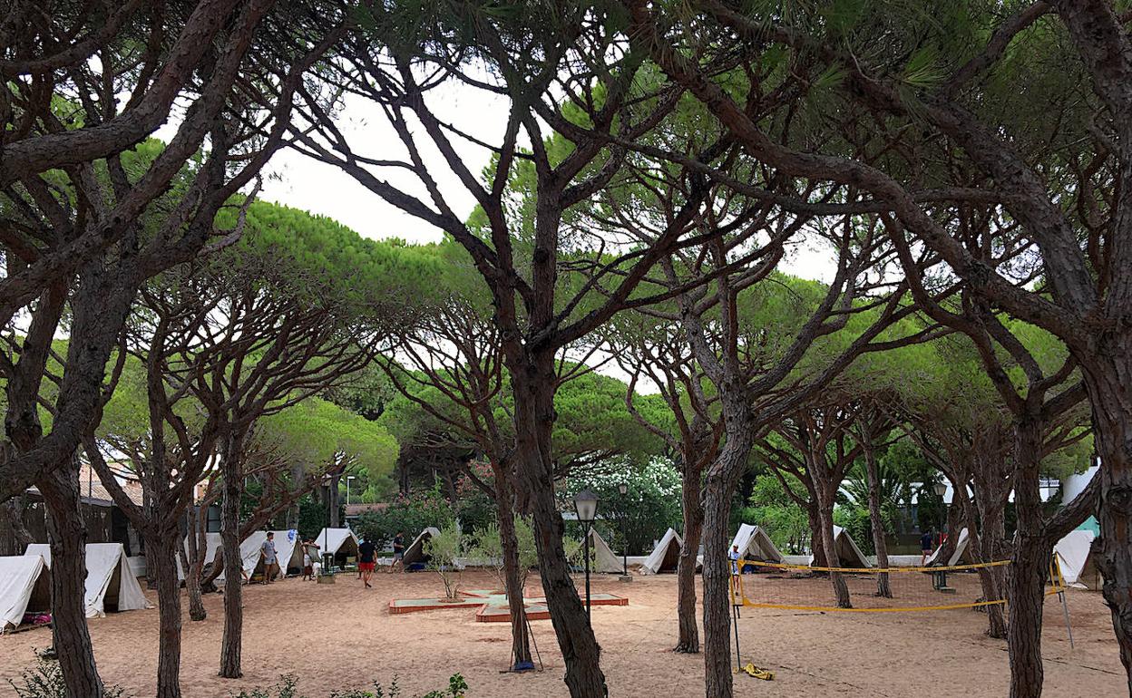 Espacio donde se instala el campamento.