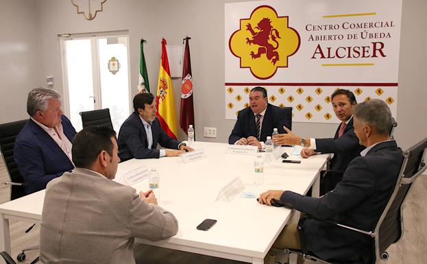Reunión de los representantes de los empresarios de Jaén y Albacete.