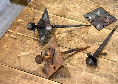 Imagen secundaria 1 - Varios momentos de la intervención y resultado final.