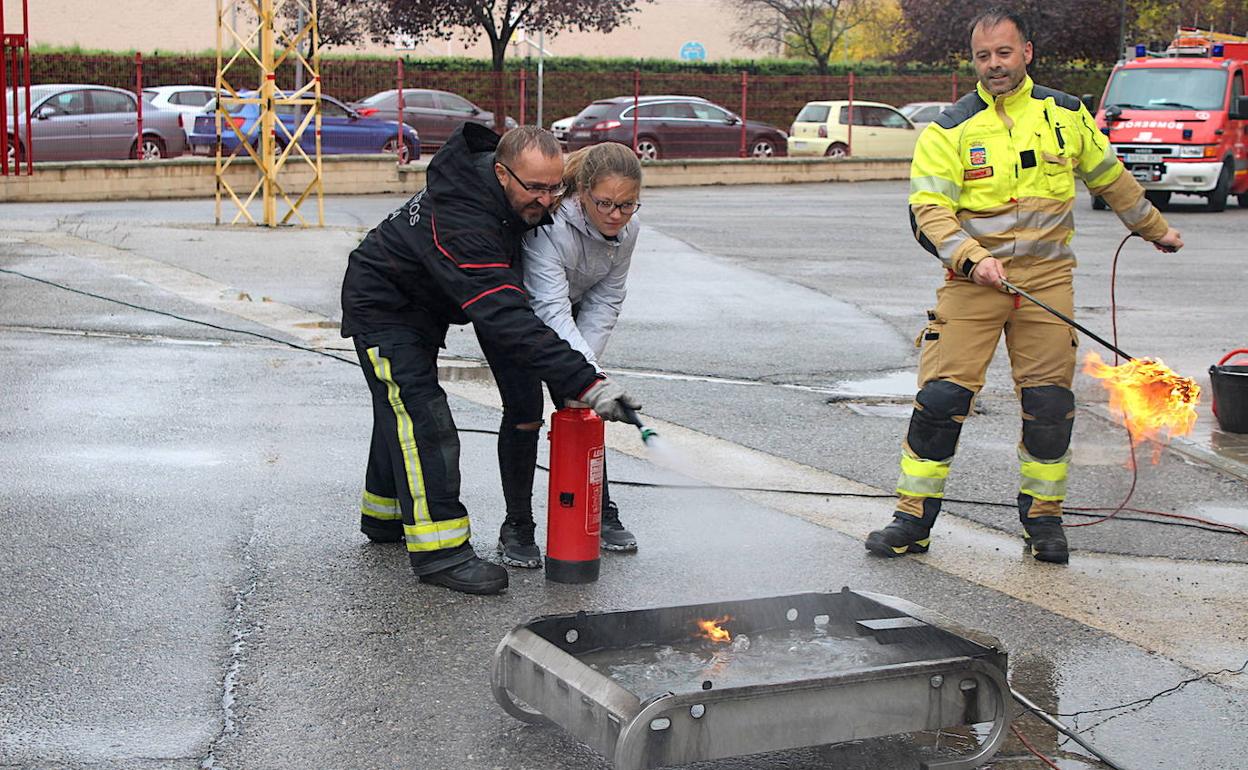 El Parque de Bomberos acogió una jornada sobre prevención de incendios dirigida a escolares