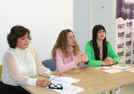 Yolanda de la Fuente, Francista Isabel Millán y María Dolorez Muñoz.