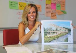 García presentando el proyecto