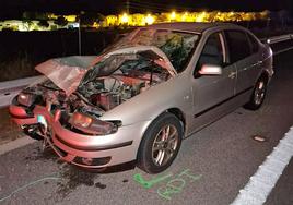 Estado en el que quedó el veh´iculo por el impacto.