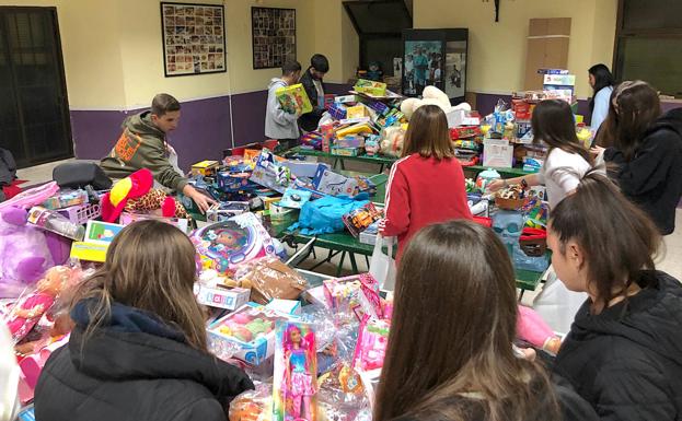 Preparando los paquetes.