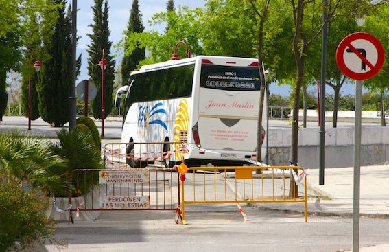 Problemas con los autobuses turísticos por unas obras