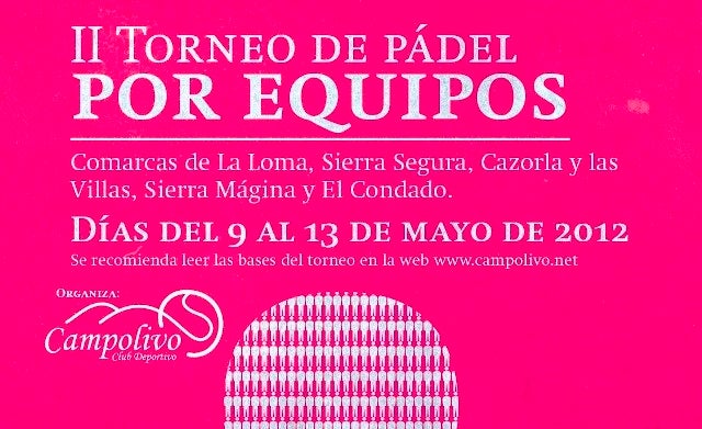 Equipos de pádel se verán las caras en Campolivo