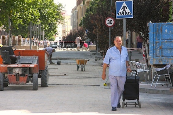 Arreglo de un tramo de la calle Bétula, junto al Parque Norte