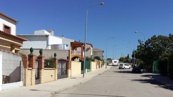 Calle Rafael Alberti de la pedanía de Santa Eulalia.