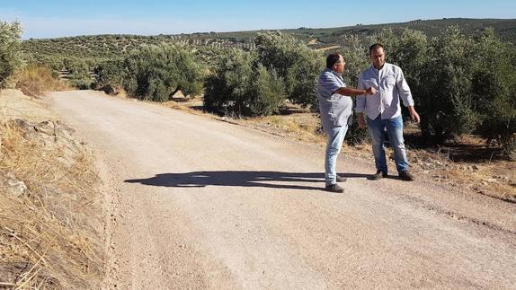 El concejal conoció sobre el terreno el resultado de la intervención.