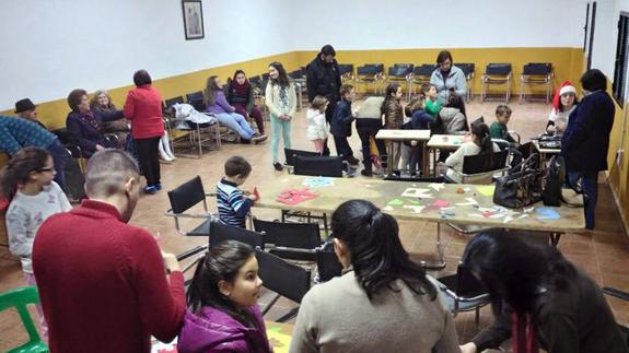 Actividades en una de las pedanías.