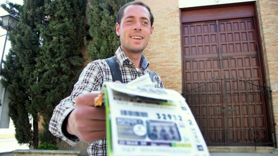 Antonio Adán, vendedor de la ONCE en Úbeda.