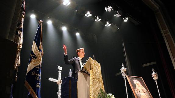 Daniel Madrid Pastor pronunció el Pregón de la Juventud Cofrade