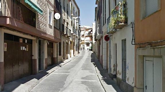 Vista de la calle Minas, donde ocurrieron los hechos.