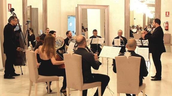 Concierto del grupo Ubemble en el salón oval de Hotel Palacio de Úbeda