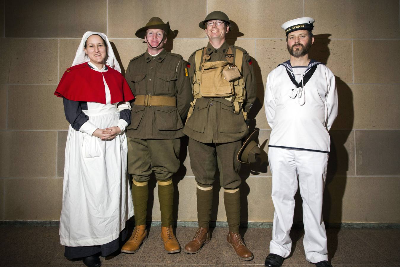 Los miembros de la asociación de Australia Gran Guerra.