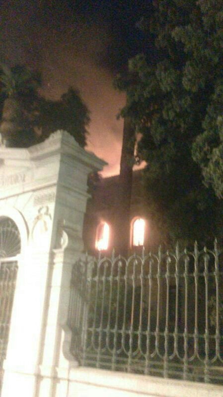 Incendio en la Facultad de Derecho de Granada