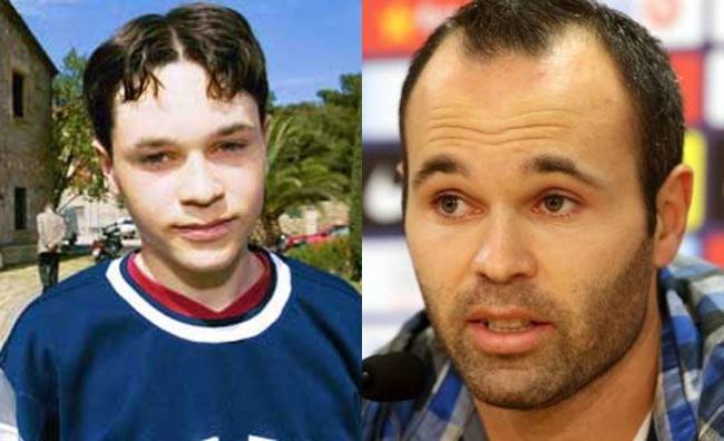 El antes y después de los futbolistas: Cristiano Ronaldo, Messi, Piqué y compañía