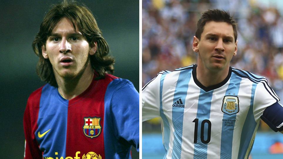 El antes y después de los futbolistas: Cristiano Ronaldo, Messi, Piqué y compañía