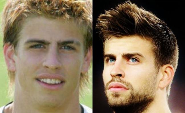 El antes y después de los futbolistas: Cristiano Ronaldo, Messi, Piqué y compañía