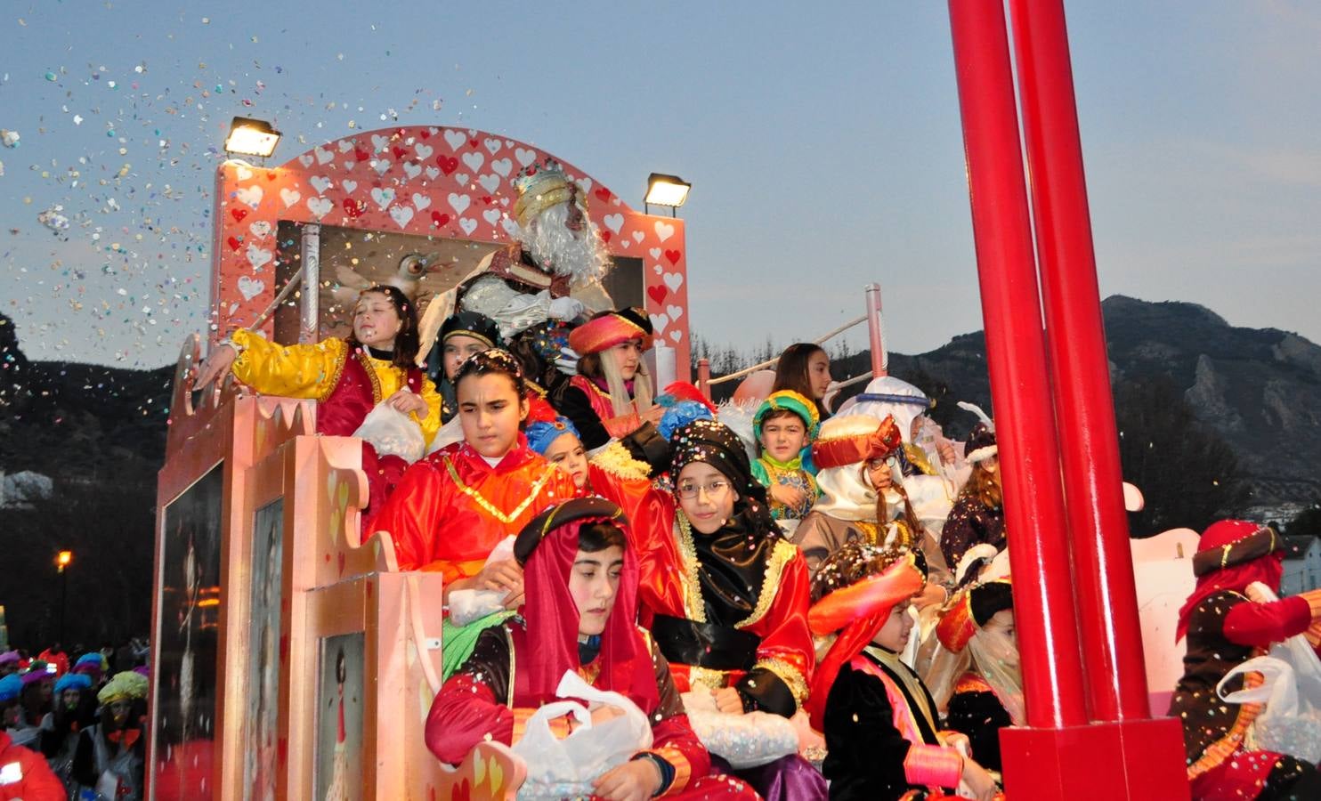 Las carrozas en Loja.