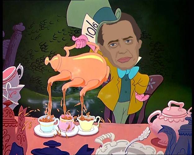 Steve Buscemi como El Sombrero Loco. 