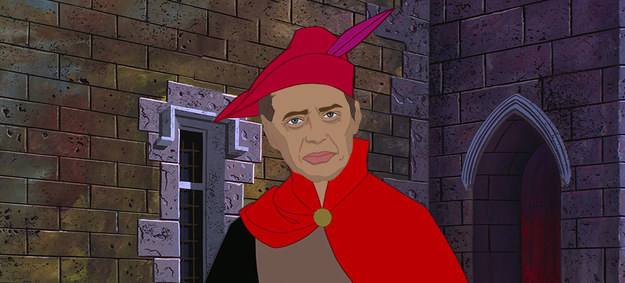 Steve Buscemi como 'El Príncipe Philip'. 