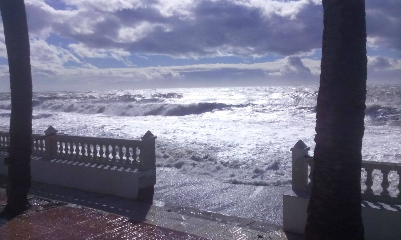 Los daños del temporal en La Rábita