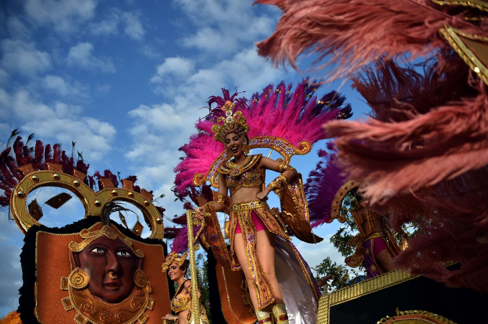 Desfile de carnaval en la ciudad de Panamá.