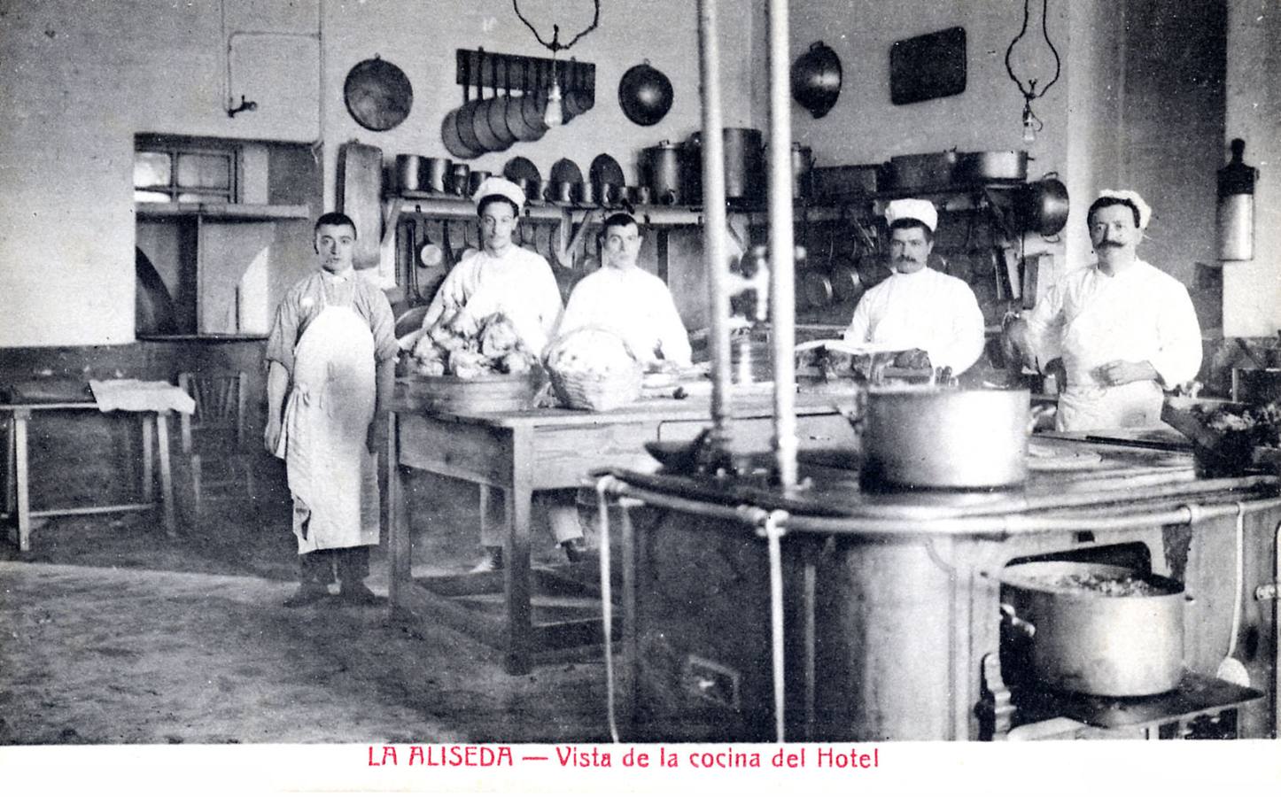 Vista de la cocina del hotel.