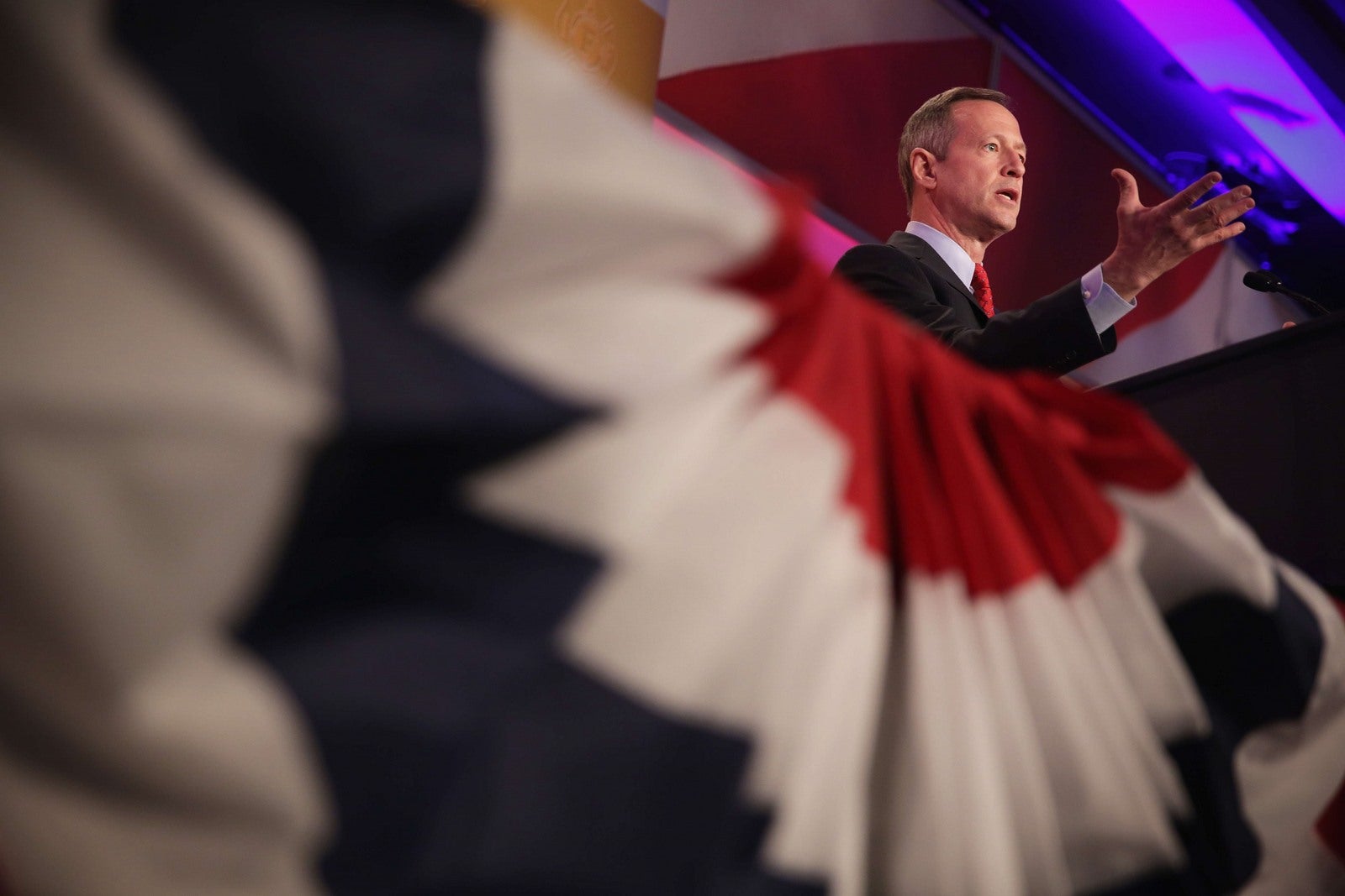 El ex gobernador de Maryland, Martin O'Malley, habla durante la Conferencia Legislativa 2015 en Washington, DC.