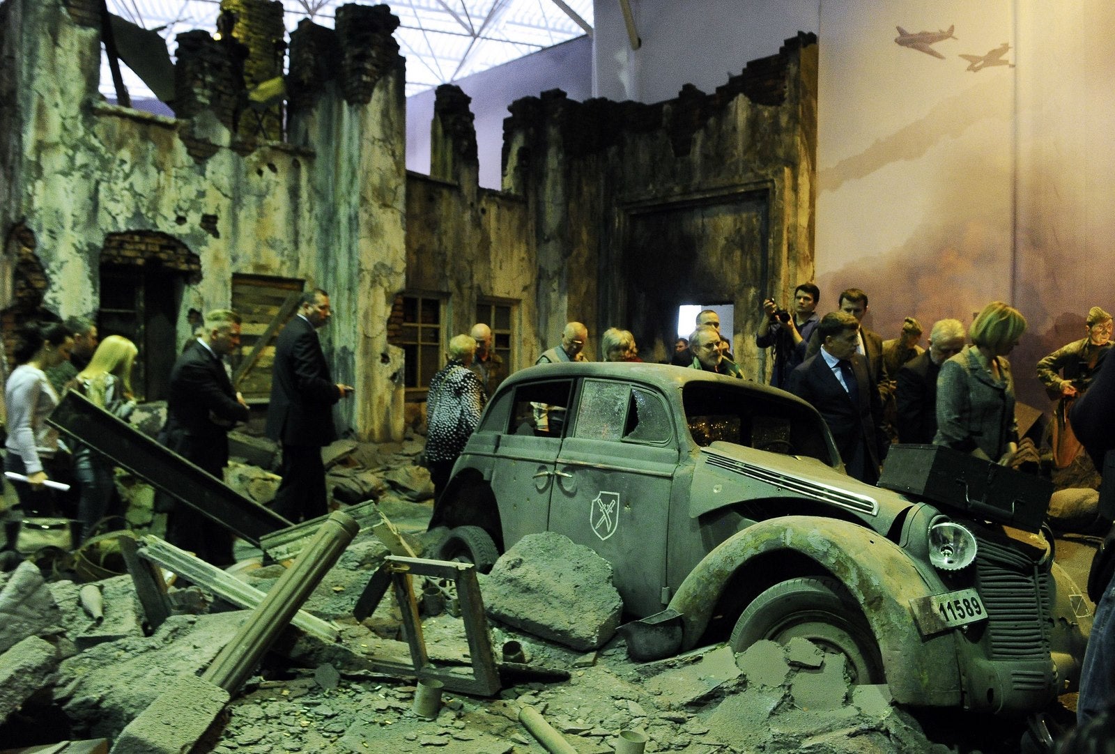 Instalación "batalla de Berlín. La hazaña del Standart portadores" en San Petersburgo