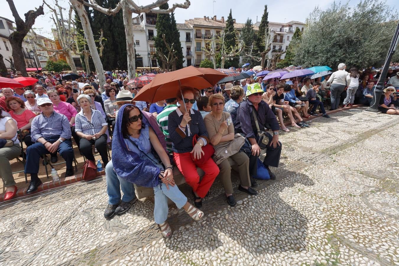 Miles de personas rezan por las tres gracias del Cristo de Favores de Granada