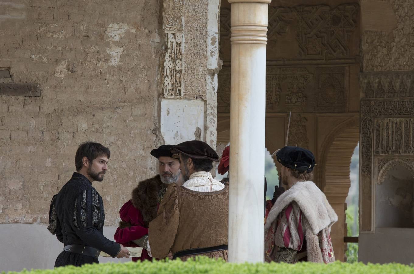 El rodaje de Carlos V Emperador, desembarca en la Alhambra