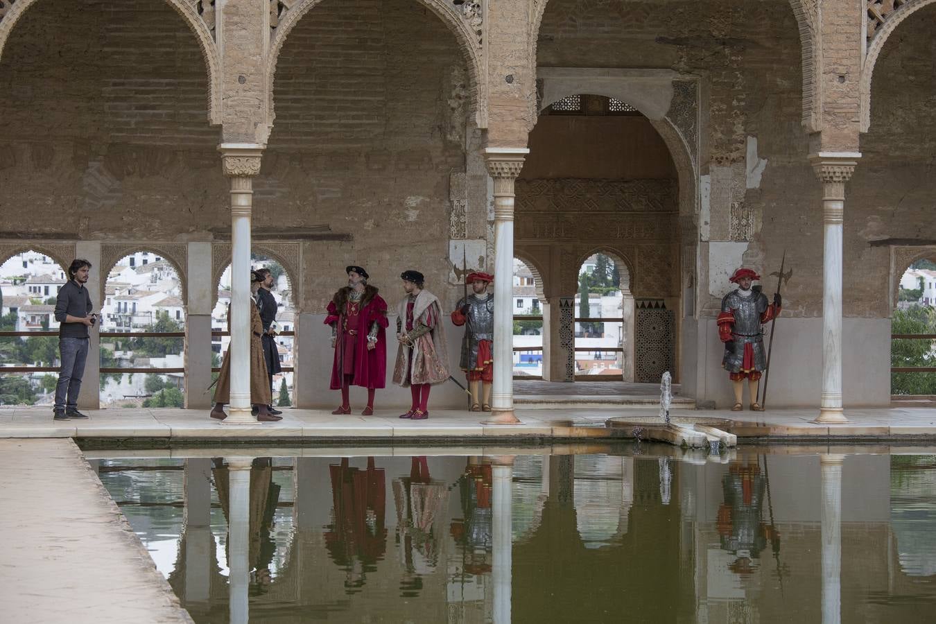 El rodaje de Carlos V Emperador, desembarca en la Alhambra