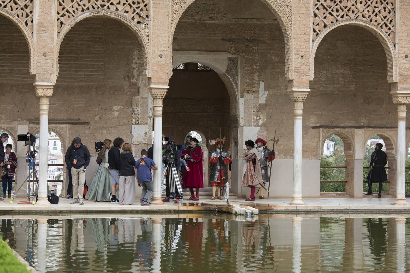 El rodaje de Carlos V Emperador, desembarca en la Alhambra