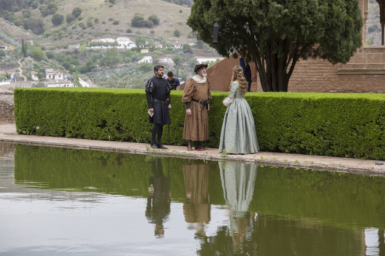 El rodaje de Carlos V Emperador, desembarca en la Alhambra