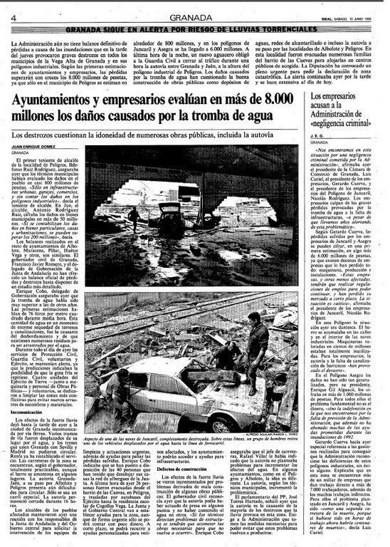 9 de junio: 20 años de la catástrofe en Granada