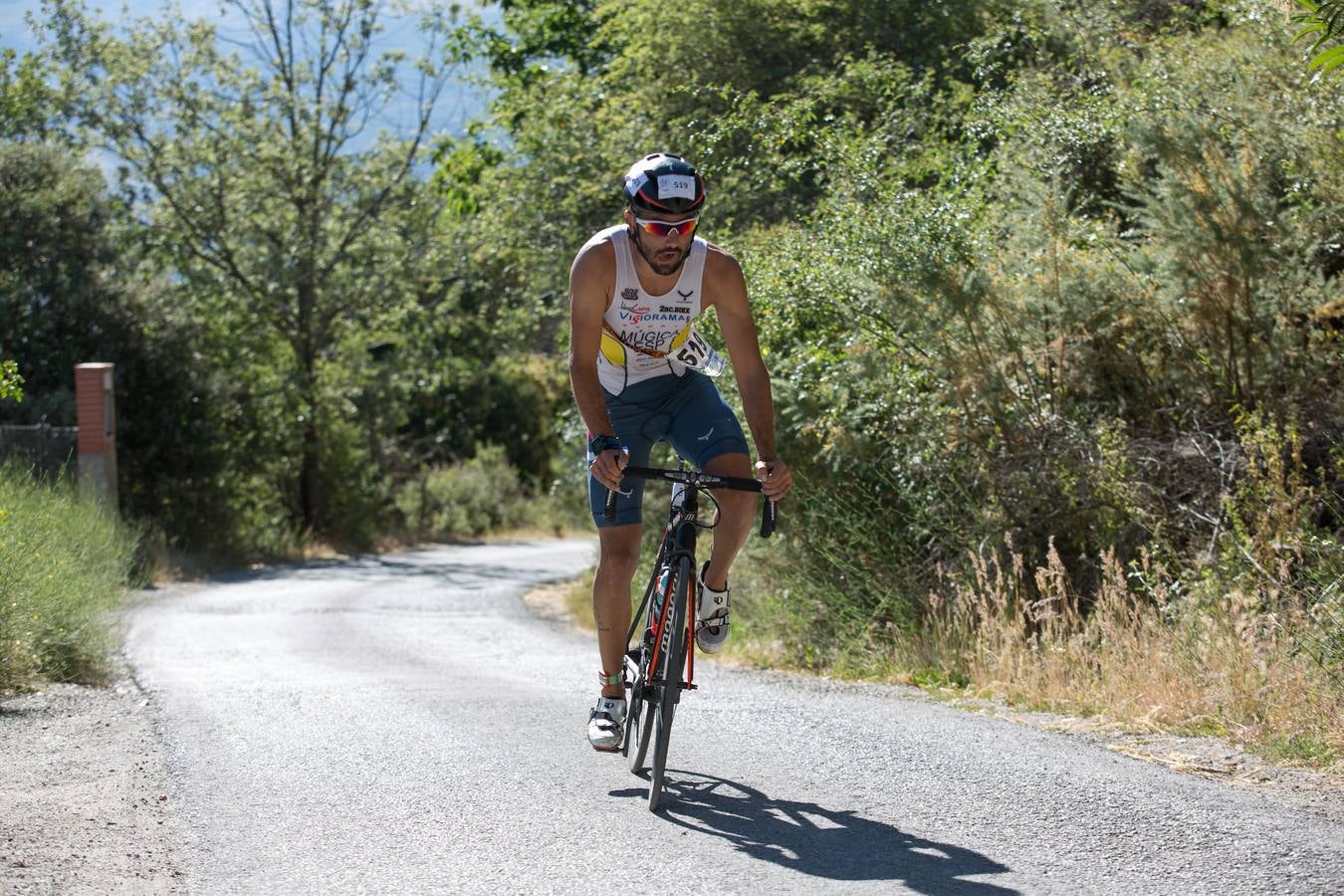Una carrera en bici