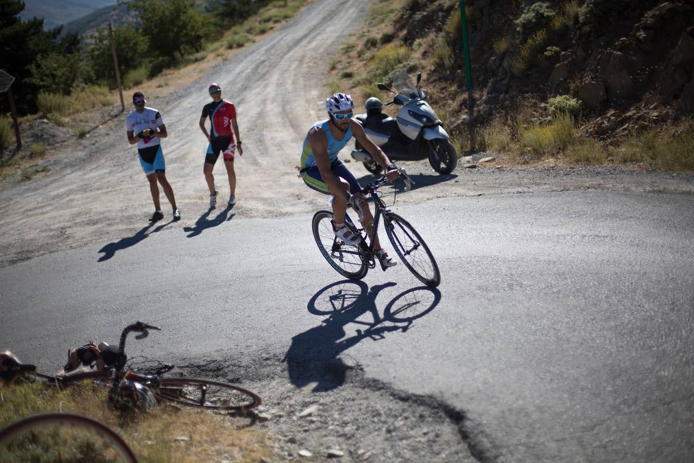 Una carrera en bici